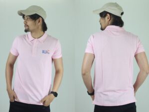 Polo t-shirt Man White Pink
