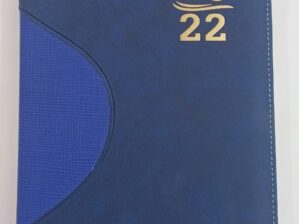  Premium Leatherette cover New Year Diary 2022 (320 Pages) Blue