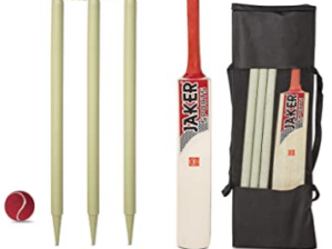 Light weight bat + Cricket kit for Tennis Ball 3 No 11 inch’s handle Black