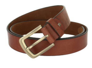 Fabbro Stylish Leather Profile Belt Brown