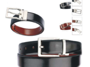 Fabbro Stylish Leather Reversible Belt Black & Brown