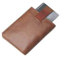 Fabbro Stylish Touch to Your Outfits Cardholder Brown