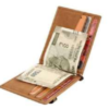 Fabbro Stylish Touch to Your Outfits Cardholder+Moneyclip Tan - Image 2