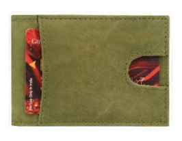 Fabbro Stylish Touch to Your Outfits Cardholder + Moneyclip Green