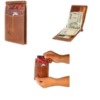 Fabbro Stylish Touch to Your Outfits Cardholder + Moneyclip Brown - Image 2