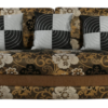 Jalebi Style cushions Cover Black & White color Pack of 5 - Image 4