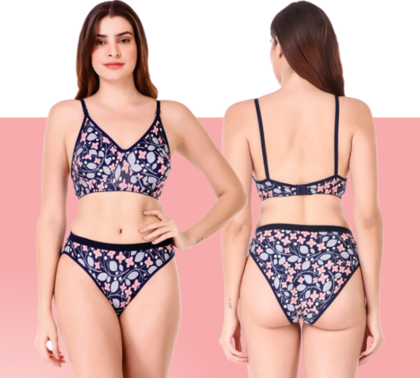 Heena Set Premium Lingeries Set Blue