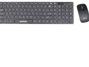 ZEBION G1600 Wireless Keyboard Mouse Combo with Nano Receiver, Slim,Elegant and Ergonomic chiclet Design, Tested with Over 1 Million keystrokes and clicks,Durable Body