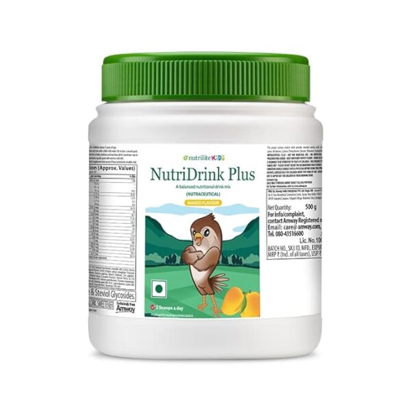 Nutrilite Kids Nutridrink Plus Balanced Nutritional Drink Mix Mango Flavour (500g)