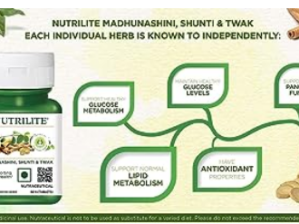 Amwy nutrilite Madhunashini, Shunti & Twak(60 Tablets)