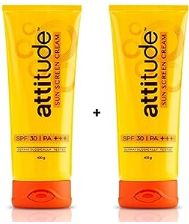 Attitude Sunscreen Cream 100gm Pack of 2