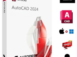 Autodesk AutoCAD 2024 | 2D and 3D CAD drafting software | 1 Year Subscription | For Windows Or Mac | 2 Hours Delivery