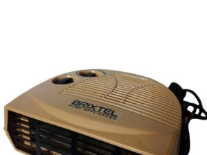 Brixtel Fan Heater Upto 250 sq ft. 100% Pure Copper Wire Motor for long life Brown