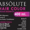 D Absolute HAIR COLOR SHAMPOO 400 ml (40 ml Extra) FOR MEN AND WOMEN AMMONIA FREE WITH ALOVERA, VITAMIN E BLACK - Image 3