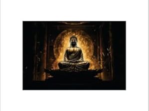 Krsna Arts Unframed Rolled Art Print|| Beautiful Lord Buddha Canvas Wall Art Print for Home Décor And Office||Unframed canvas Painting For Wall decor||Home wall and Office Interior