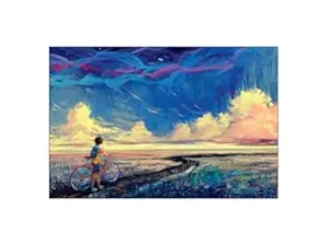 Krsna Arts Unframed Rolled Art Print|| Beautiful Nature & Hills Canvas Wall Art Print for Home Décor And Office||Unframed canvas Painting For Wall decor||Home wall and Office Interior