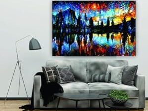 Krsna Arts Unframed Rolled Art Print || Landscape Beautiful Abstract Canvas Wall Art Print for Home Décor And Office || Unframed canvas Painting For Wall decor || Wall Paintings for Home and Office Décor Size : 24x36 Inches