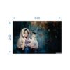 Krsna Arts Unframed Rolled Art Print|| Beautiful Women with Bird Cage Canvas Wall Art Print for Home Décor And Office||Unframed canvas Painting For Wall decor||Home wall and Office Interior - Image 2