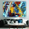 Krsna Arts Unframed Rolled Art Print || Colourfull Parots Beautiful Abstract Canvas Wall Art Print for Home Décor And Office || Unframed canvas Painting For Wall decor || Wall Paintings for Home and Office Décor Size : 24x36 Inches - Image 2
