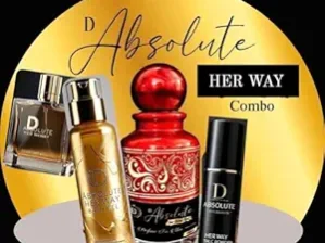 DD Absolute Introducing the World's Best D ABSOLUTE HER WAY Grooming Collection! World's Best HER WAY Perfume combo of 4