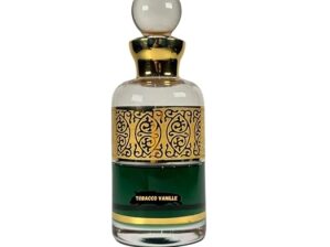 DD Absolute TOBACCO VANILLE Fragrance, Luxury Glass Bottle with Decorative Pattern, Black and Gold - 100ML