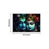 Krsna Arts Unframed Rolled Art Print || Divine Lord Radha Krishna Portrait Beautiful Abstract Canvas Wall Art Print for Home Décor And Office || Unframed canvas Painting For Wall decor || Wall Paintings for Home and Office Décor Size : 24x36 Inches - Image 3