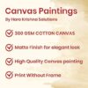 Krsna Arts Unframed Rolled Art Print|| Beautiful Lord Krishna Direct Face Canvas Wall Art Print for Home Décor And Office||Unframed canvas Painting For Wall decor||Home wall and Office Interior - Image 4