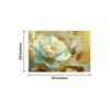 Krsna Arts Unframed Rolled Art Print || Floral Serenity Beautiful Abstract Canvas Wall Art Print for Home Décor And Office || Unframed canvas Painting For Wall decor || Wall Paintings for Home and Office Décor Size : 24x36 Inches - Image 2