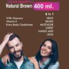 D Absolute HAIR COLOR SHAMPOO 400 ml (+ 40 ml Extra ) FOR MEN AND WOMEN AMMONIA FREE WITH ALOVERA, VITAMIN E Pack of 2 (Brown) - Image 2