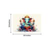 Krsna Arts Unframed Rolled Art Print || Lord Ganesha Colourfull Beautiful Abstract Canvas Wall Art Print for Home Décor And Office || Unframed canvas Painting For Wall decor || Wall Paintings for Home and Office Décor Size : 24x36 Inches - Image 3