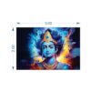 Krsna Arts Unframed Rolled Art Print|| Beautiful Lord Krishna in Meditation Canvas Wall Art Print for Home Décor And Office||Unframed canvas Painting For Wall decor||Home wall and Office Interior - Image 2