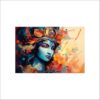 Krsna Arts Unframed Rolled Art Print|| Beautiful Lord Krishna Colored Motion Canvas Wall Art Print for Home Décor And Office||Unframed canvas Painting For Wall decor||Home wall and Office Interior - Image 3