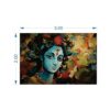 Krsna Arts Unframed Rolled Art Print|| Beautiful Lord Krishna Direct Face Canvas Wall Art Print for Home Décor And Office||Unframed canvas Painting For Wall decor||Home wall and Office Interior - Image 2