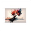 Krsna Arts Unframed Rolled Art Print|| Beautiful Colored Tree Canvas Wall Art Print for Home Décor And Office||Unframed canvas Painting For Wall decor||Home wall and Office Interior - Image 3