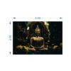 Krsna Arts Unframed Rolled Art Print|| Beautiful Lord Buddha in Meditation Canvas Wall Art Print for Home Décor And Office||Unframed canvas Painting For Wall decor||Home wall and Office Interior - Image 2