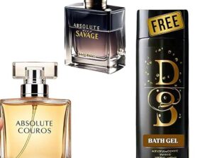 DD Absolute SAVAGE MALE 100 ML + COUROS MALE 100 ML Perfume Combo Get Bath Gel Free - Pack of 3