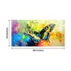 Krsna Arts Unframed Rolled Art Print || Butterfly Oil Paint Canvas Interior Beautiful Abstract Canvas Wall Art Print for Home Décor And Office || Unframed canvas Painting For Wall decor || Wall Paintings for Home and Office Décor Size : 24x48 Inches - Image 3