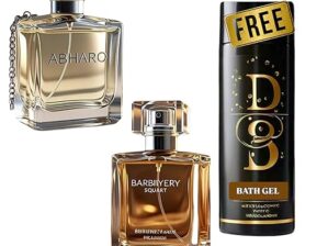 DD Absolute ABHARO MALE 100 ml +BARBIYERY HER 100 ml Perfume Combo Get Bath Gel Free - Pack of 3
