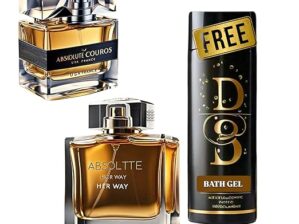 DD Absolute WORLD BEST COUROS Male and HER WAY For Her Perfume For Couple Combo Get Bath Gel Free 100 ml Each - Pack of 3