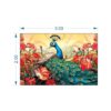 Krsna Arts Unframed Rolled Art Print|| Beautiful Peacoke Canvas Wall Art Print for Home Décor And Office||Unframed canvas Painting For Wall decor||Home wall and Office Interior - Image 2