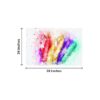 Krsna Arts Unframed Rolled Art Print || Colourfull Feather Beautiful Abstract Canvas Wall Art Print for Home Décor And Office || Unframed canvas Painting For Wall decor || Wall Paintings for Home and Office Décor Size : 24x36 Inches - Image 3