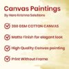 Krsna Arts Unframed Rolled Art Print || Colourfull Feather Beautiful Abstract Canvas Wall Art Print for Home Décor And Office || Unframed canvas Painting For Wall decor || Wall Paintings for Home and Office Décor Size : 24x36 Inches - Image 4