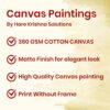Krsna Arts Murli Manohar Beautiful Abstract Canvas Wall Art Print for Home Office Size 24x36 Inches - Image 2