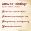 Krsna Arts Unframed Rolled Art Print || Golden Deer Beautiful Abstract Canvas Wall Art Print for Home Décor And Office || Unframed canvas Painting For Wall decor || Wall Paintings for Home and Office Décor Size : 24x48 Inches - Image 5