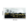 Krsna Arts Unframed Rolled Art Print || Black Trees Light Gray Beautiful Abstract Canvas Wall Art Print for Home Décor And Office || Unframed canvas Painting For Wall decor || Wall Paintings for Home and Office Décor Size : 24x48 Inches - Image 3