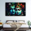 Krsna Arts Unframed Rolled Art Print || Divine Lord Radha Krishna Portrait Beautiful Abstract Canvas Wall Art Print for Home Décor And Office || Unframed canvas Painting For Wall decor || Wall Paintings for Home and Office Décor Size : 24x36 Inches - Image 2
