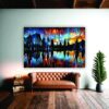Krsna Arts Unframed Rolled Art Print || Landscape Beautiful Abstract Canvas Wall Art Print for Home Décor And Office || Unframed canvas Painting For Wall decor || Wall Paintings for Home and Office Décor Size : 24x36 Inches - Image 2