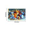 Krsna Arts Unframed Rolled Art Print || Colourfull Kittens Beautiful Abstract Canvas Wall Art Print for Home Décor And Office || Unframed canvas Painting For Wall decor || Wall Paintings for Home and Office Décor Size : 24x36 Inches - Image 2