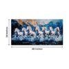 Krsna Arts Unframed Rolled Art Print || Seven White Hours Beautiful Abstract Canvas Wall Art Print for Home Décor And Office || Unframed canvas Painting For Wall decor || Wall Paintings for Home and Office Décor Size : 24x48 Inches - Image 3