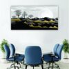 Krsna Arts Unframed Rolled Art Print || Black Trees Light Gray Beautiful Abstract Canvas Wall Art Print for Home Décor And Office || Unframed canvas Painting For Wall decor || Wall Paintings for Home and Office Décor Size : 24x48 Inches - Image 2
